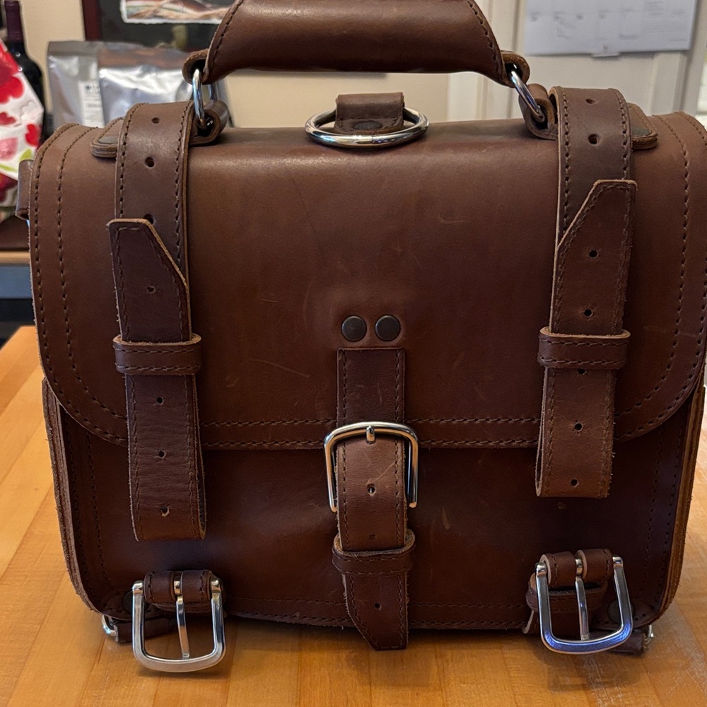 Saddleback Original Classic Brown Leather Men's Briefcase
